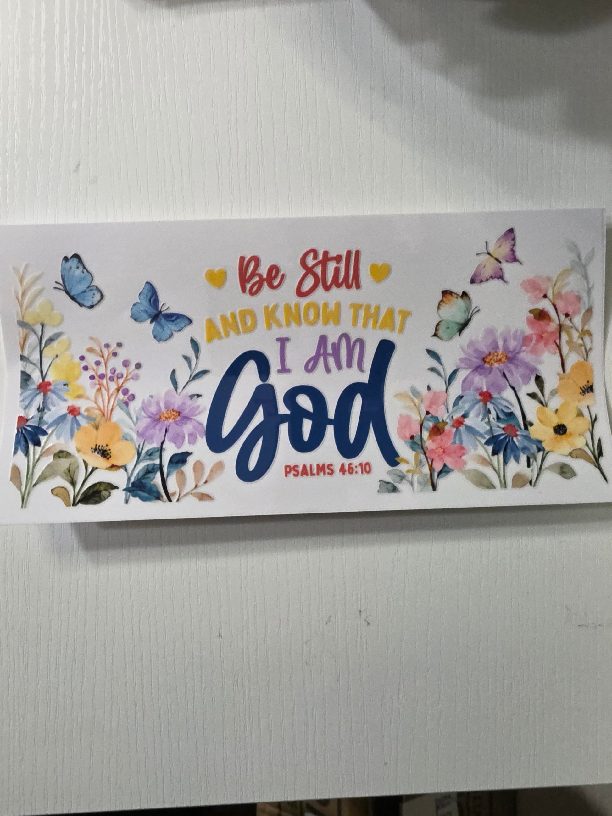 Be still and know that I am God