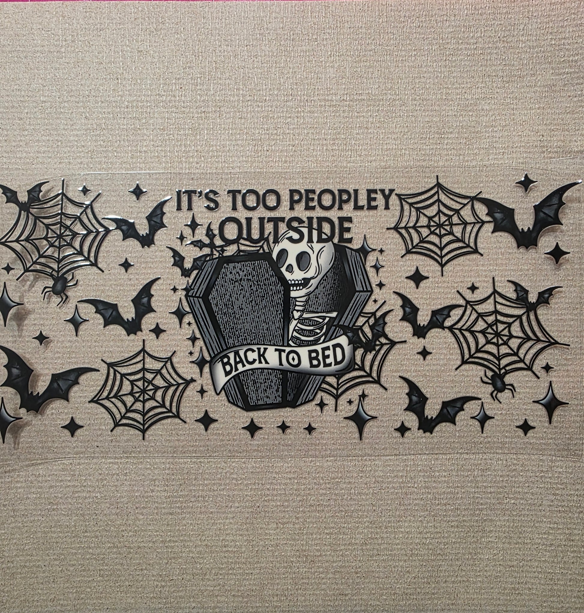 Its too peopley outside (back to bed)