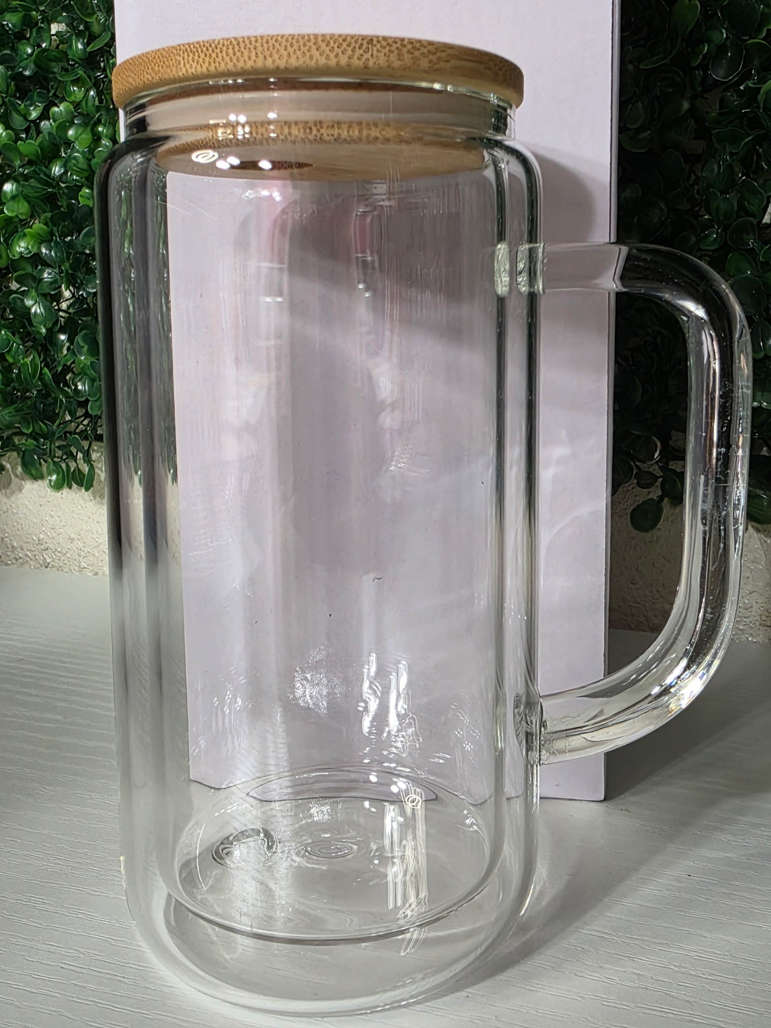 glass tumbler with handle 16 oz