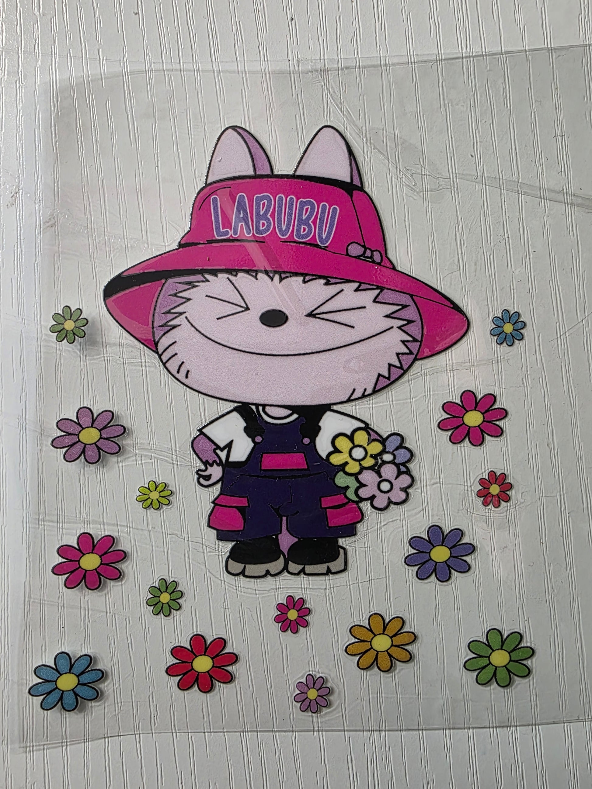 Labubu with pink hat