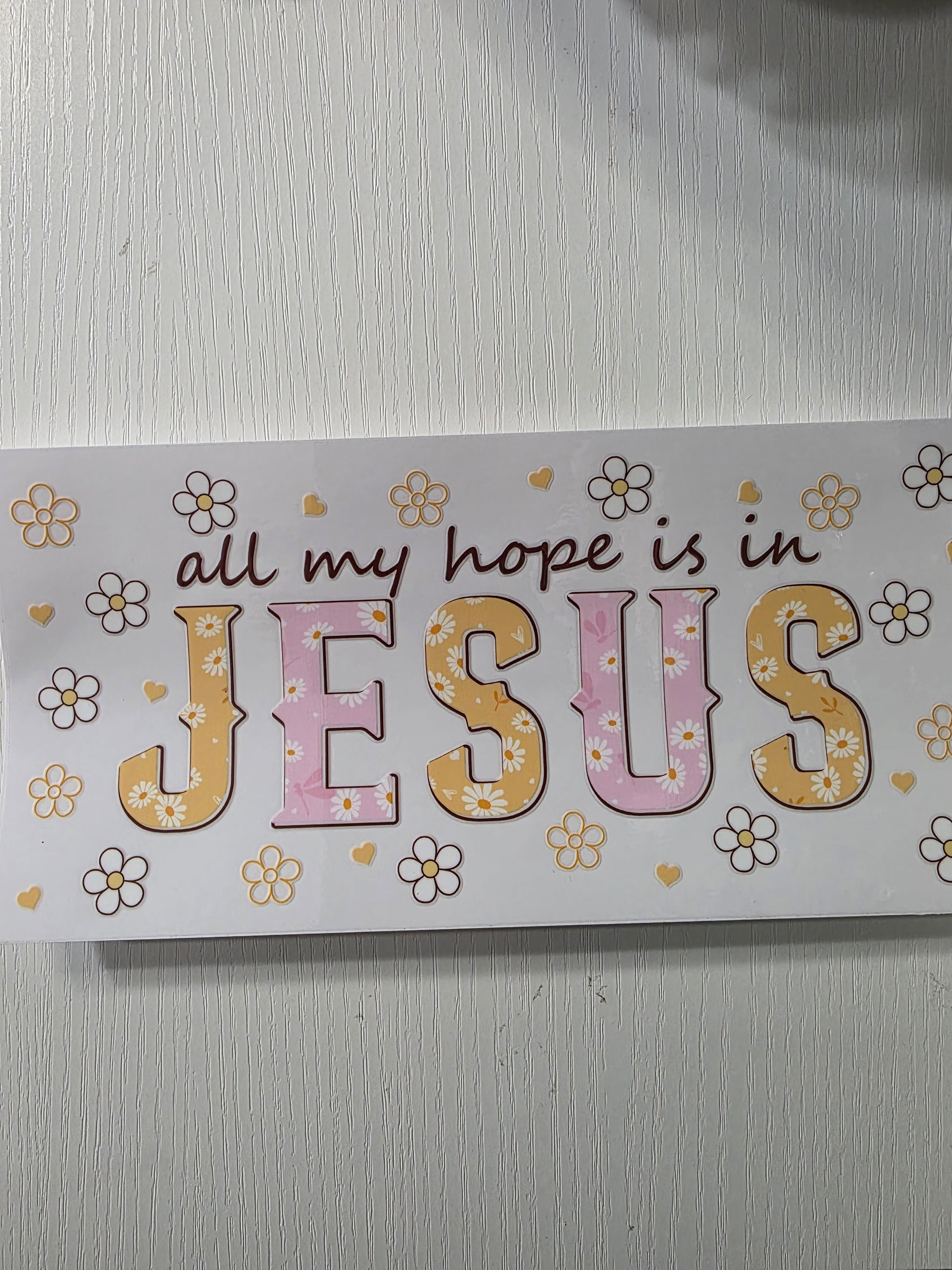 All my hope is in Jesus