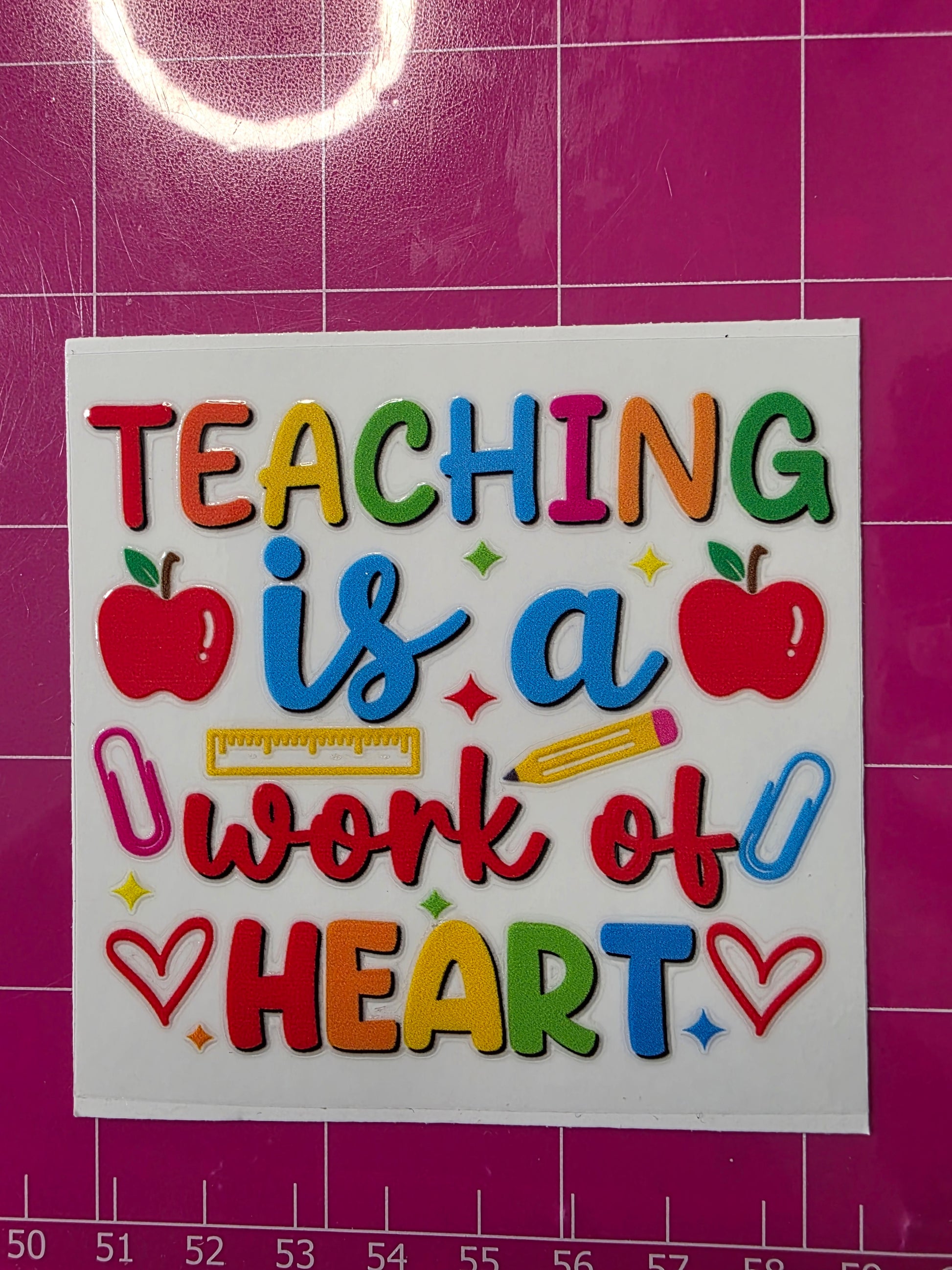 Teaching is a work of heart