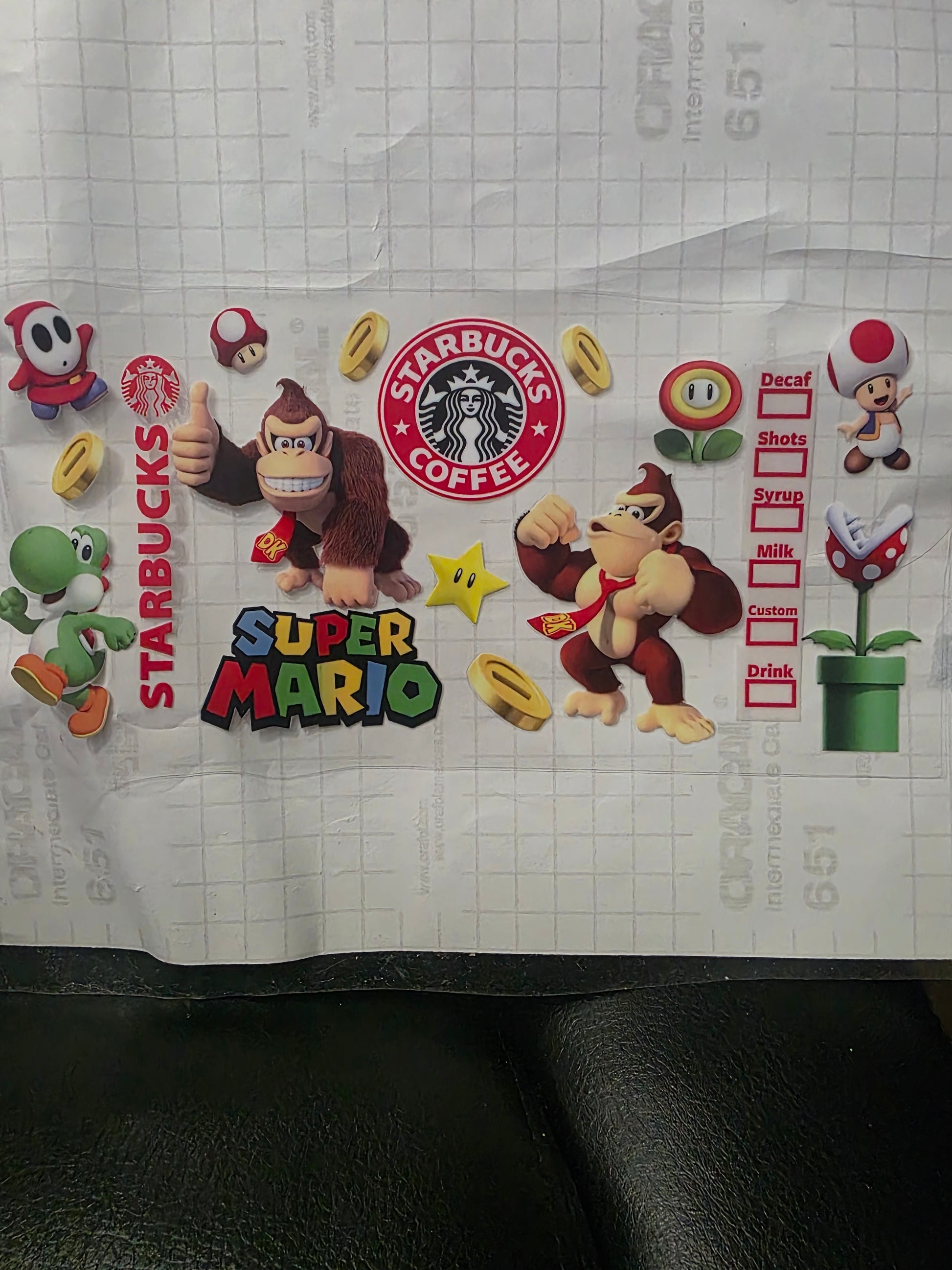 Super Mario donkey kong starbucks