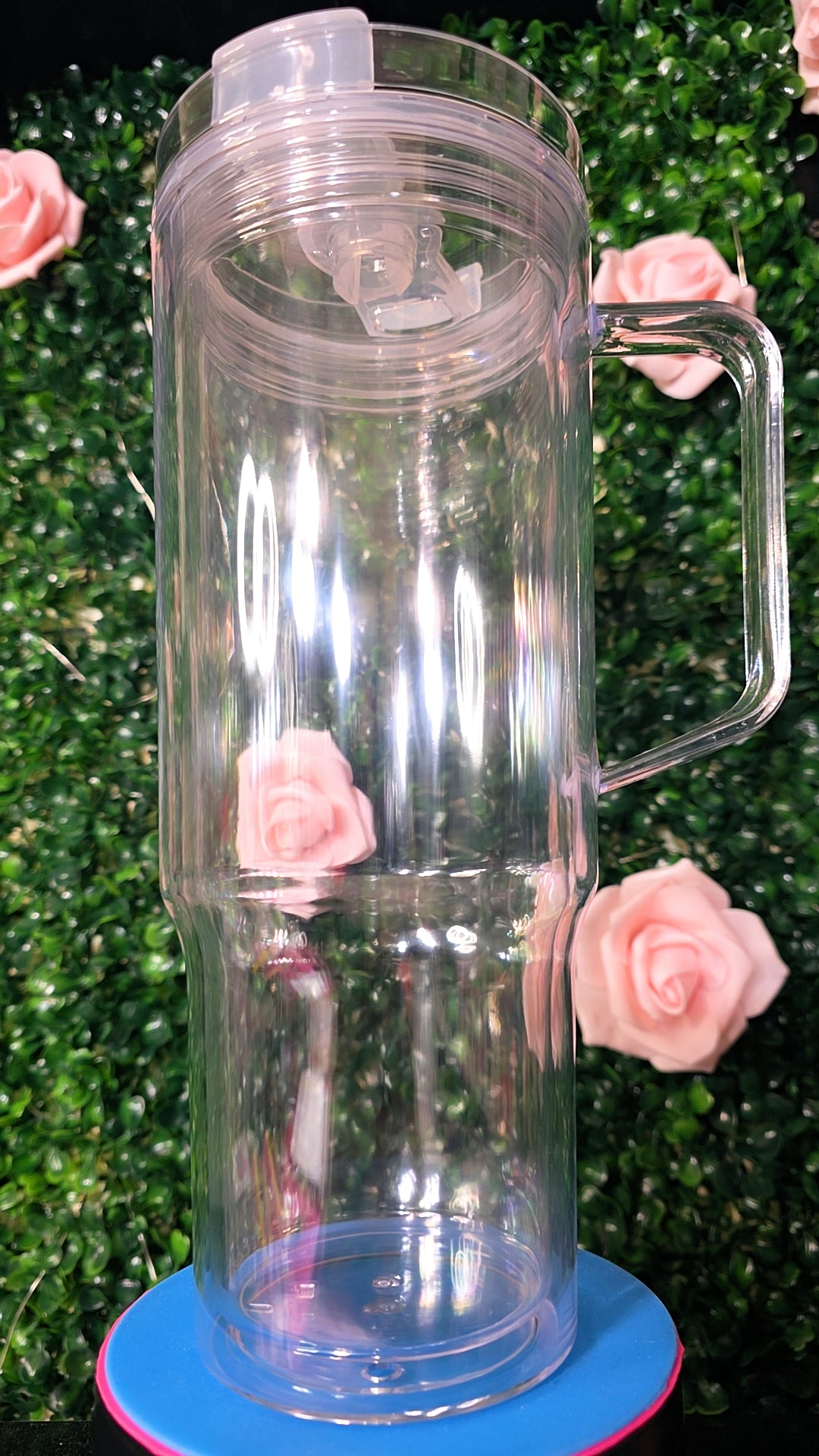 40oz Acrylic double wall tumbler with handle