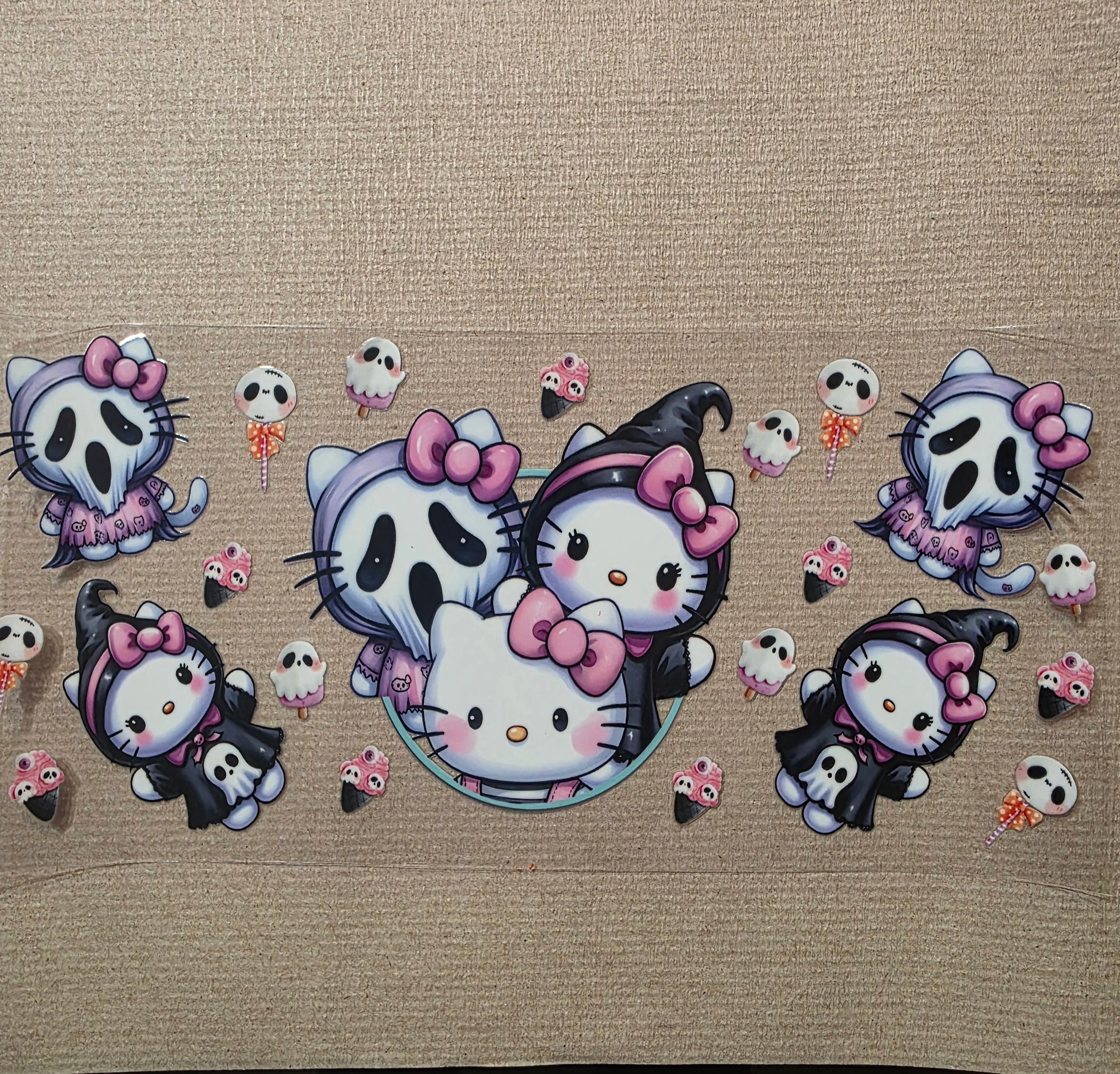 Hello kitty ghost face